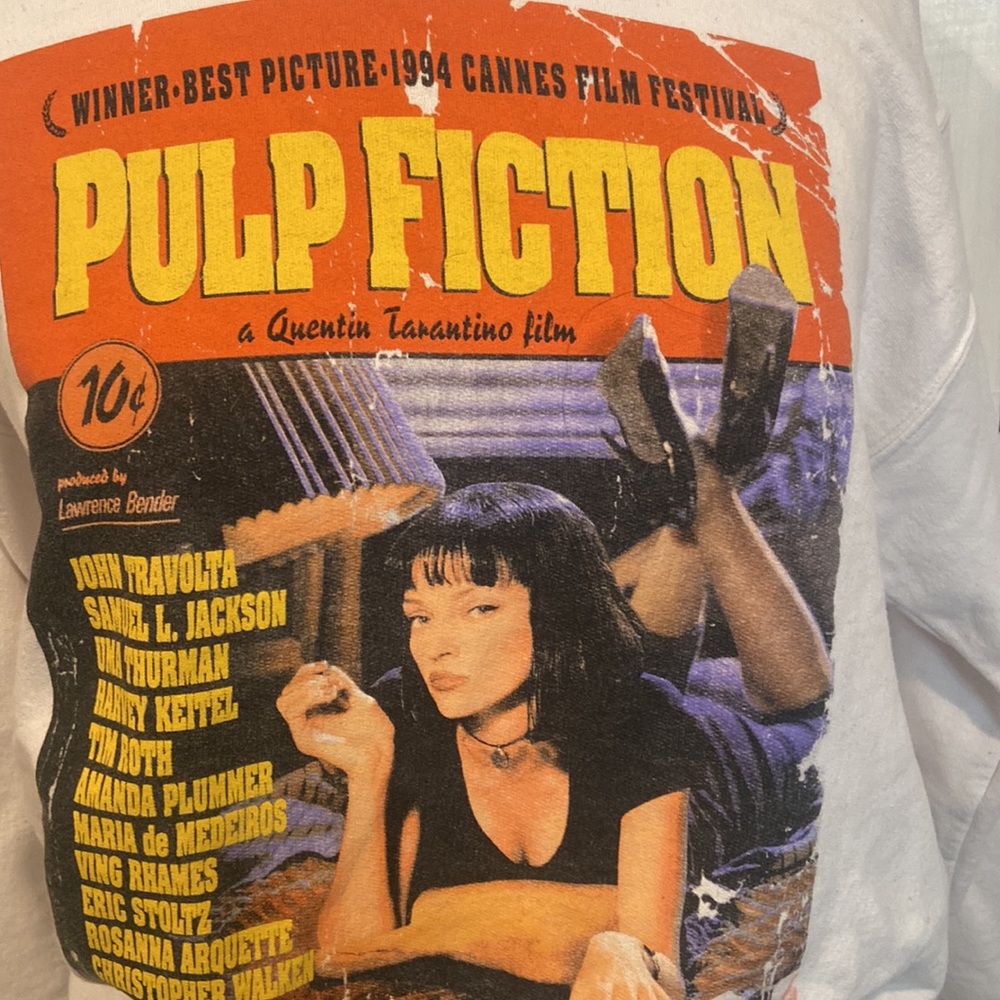 Pulp Fiction Movie Poster Crewneck Sweatshirt - Picture 2 of 4